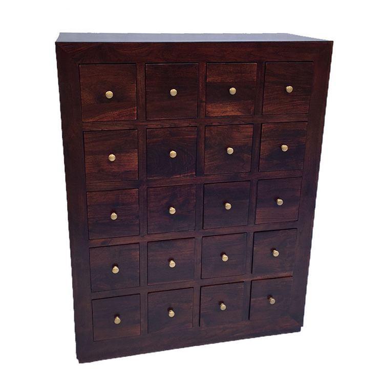 Solid Mahogany Wood Cd Rack With 20 Drawers Turendav Australia