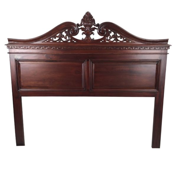 Solid Mahogany Wood Chippendale Bed Head King Size Antique style