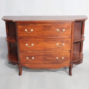 Solid Mahogany Wood 3 Drawers Queen Ann Buffet