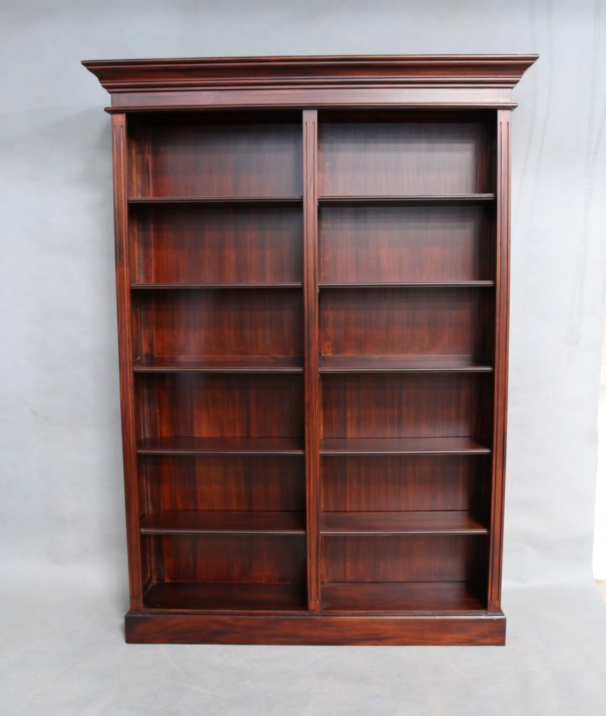 Solid mahogany wood tall bookshelf pre order turendav australia