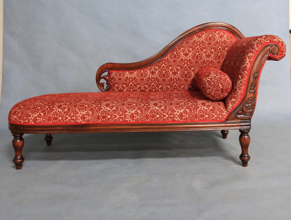 Solid Mahogany Wood Classic Chaise Lounge / Love Seat Turendav
