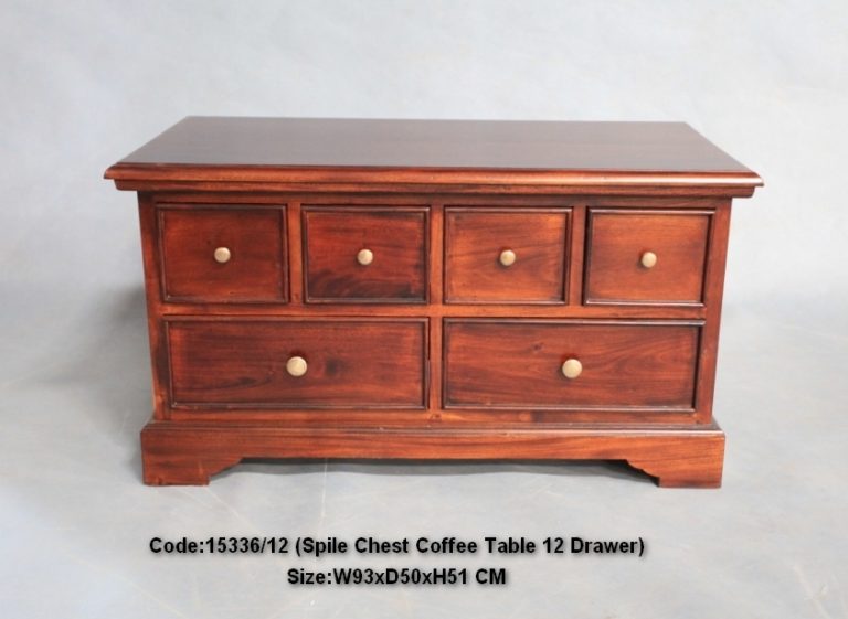 Solid Mahogany Wood Chest Coffee Table Antique Reproduction PreOrder