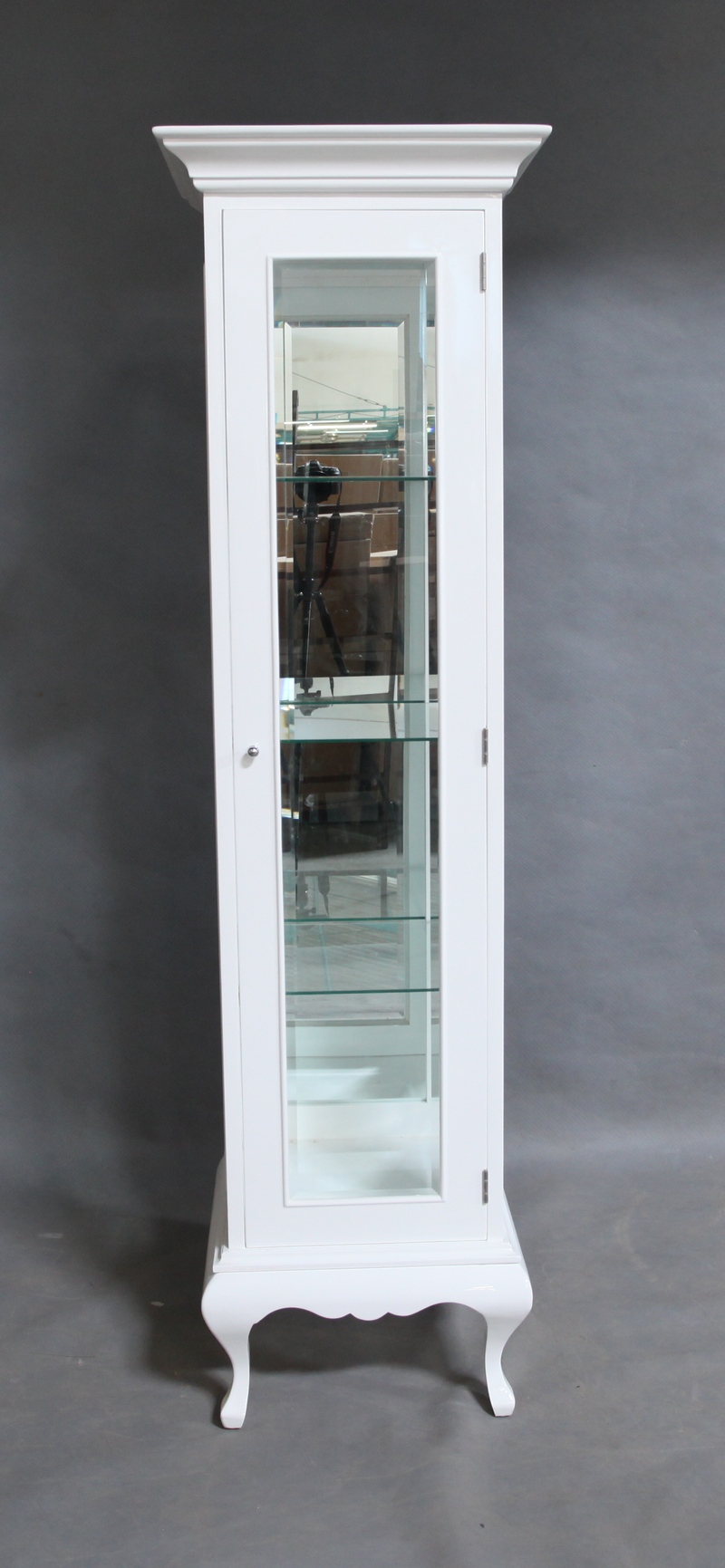 Mahogany Single Door Glass Display Cabinet | Turendav Australia