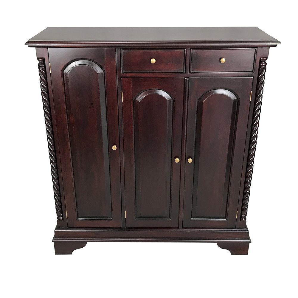 Mahogany Wood  Large  Shoe  Cabinet  Turendav Australia 