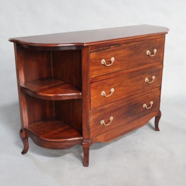 Solid Mahogany Wood 3 Drawers Queen Ann Buffet