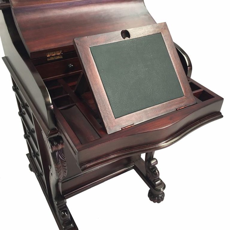 Solid Mahogany Wood Davenport Desk Turendav Australia Antique