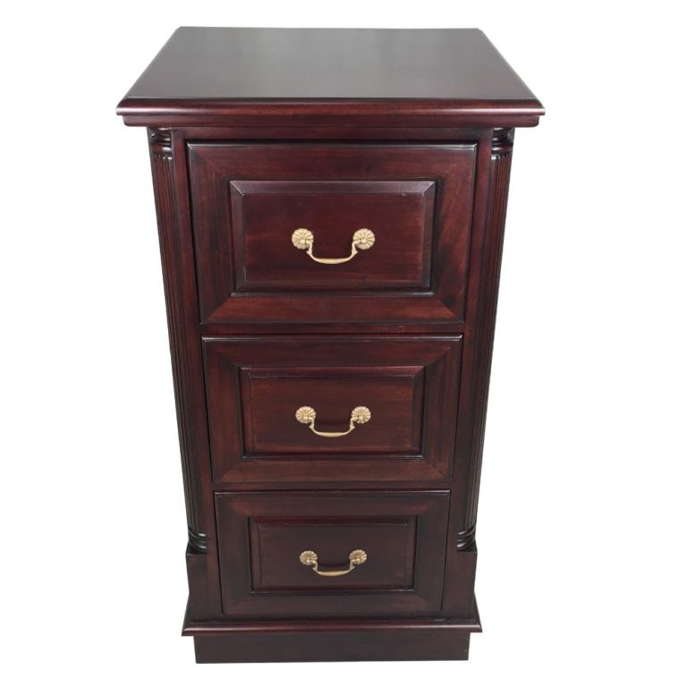 Solid Mahogany Wood 2 Drawers Filing Turendav Australia