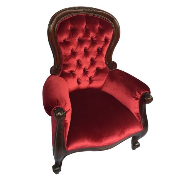 Solid Mahogany Wood Chaise Lounge Set / Sofa