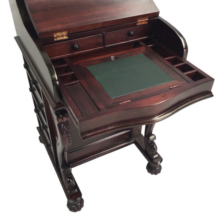 Solid Mahogany Wood Davenport Desk Turendav Australia Antique
