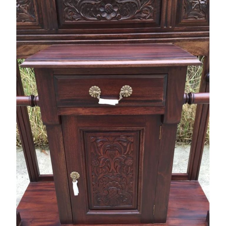 Solid Mahogany Wood Medium Hall Stand Turendav Australia Antique