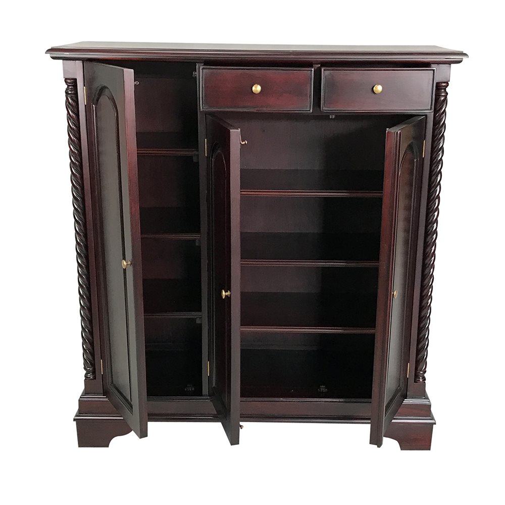 Mahogany Wood  Large  Shoe  Cabinet  Turendav Australia 