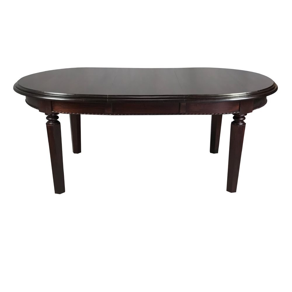 Solid Mahogany Wood Oval Extension Dining Table | Turendav Australia