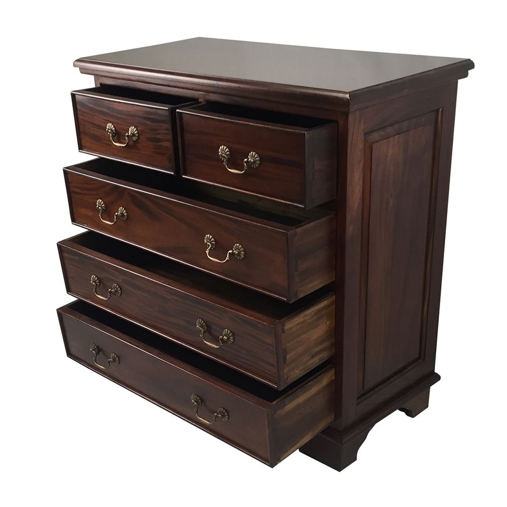 Solid Mahogany Wood Chest Of Drawers Turendav Australia Antique 