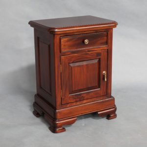 Mahogany Wood 1 drawer Bedside Table