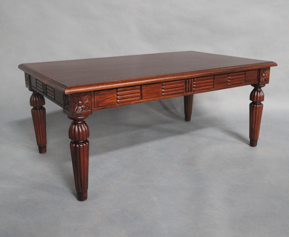 Solid Mahogany Wood Victorian Style Coffee Table Turendav