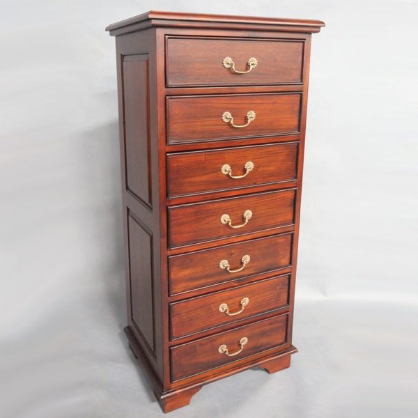 Placeholder Mahogany Wood James Hi-Chest Tall Boy