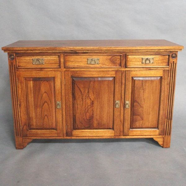 Solid Mahogany Wood 3 Door Buffet