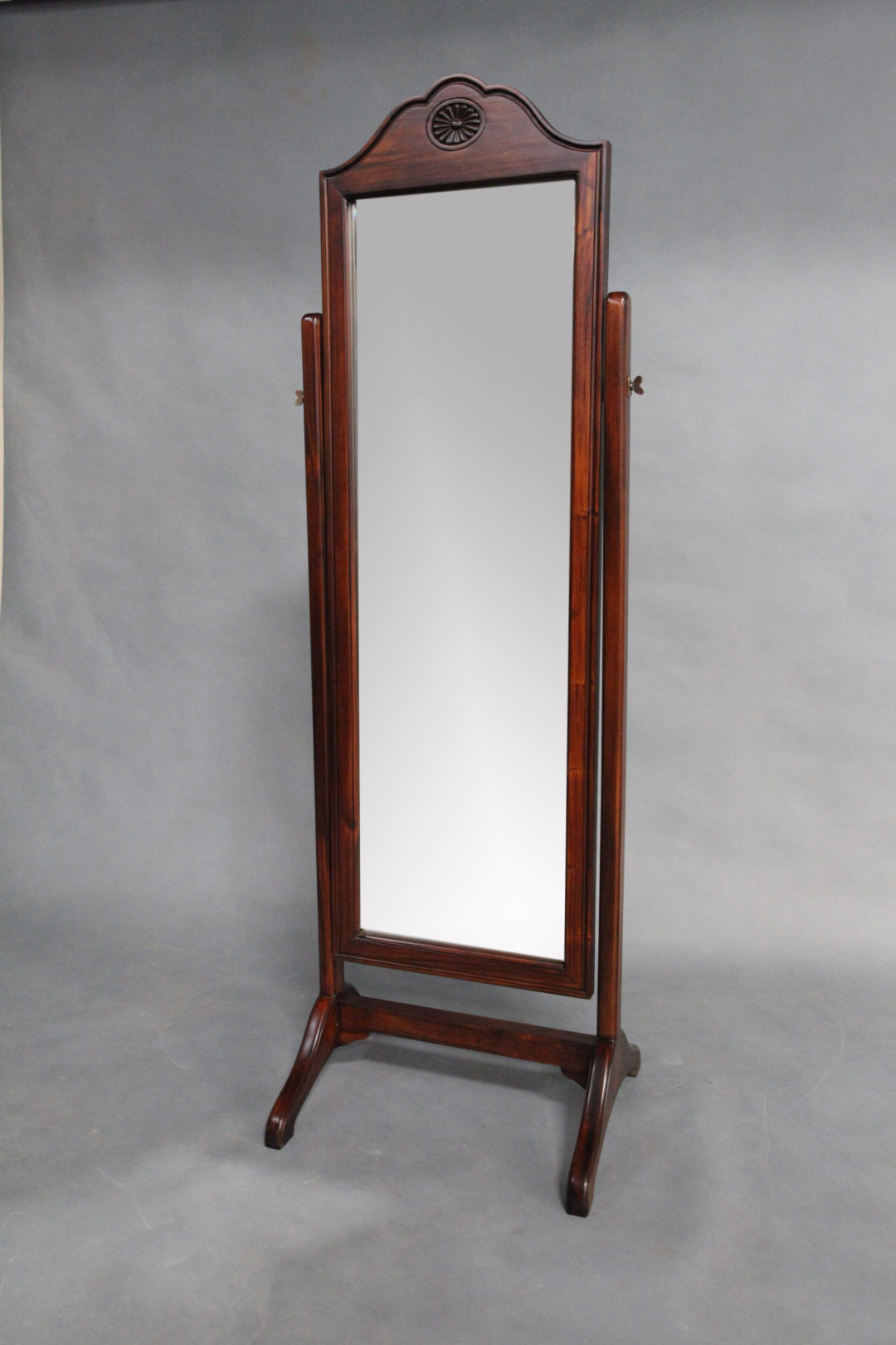 Solid Mahogany Timber Victorian Cheval Mirror Turendav Australia