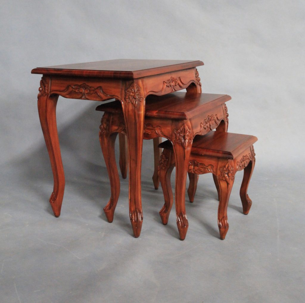 Solid Mahogany Wood Nest / Side Table Turendav Australia Antique
