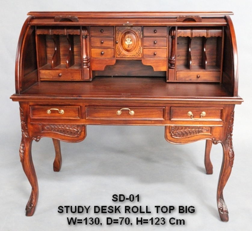 Solid Mahogany Wood Rolltop Writing Desk Pre Order Turendav