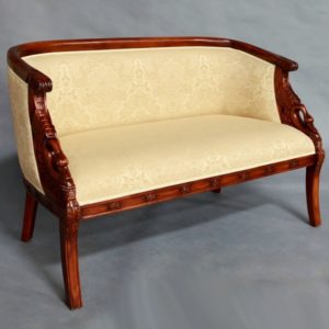 Mahogany Wood Swan Lounge Set