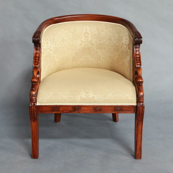 Mahogany Wood Swan Lounge Set